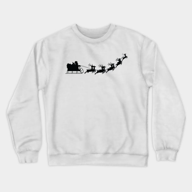 Santa's Flight Crewneck Sweatshirt by Rvgill22